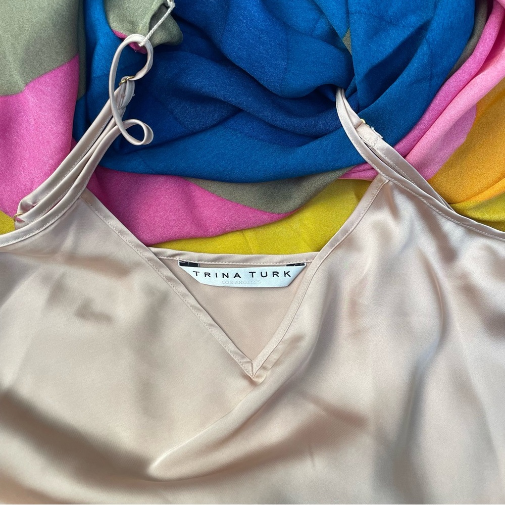 Trina Turk Bright Blue Prism Dress - Picture 9 of 11